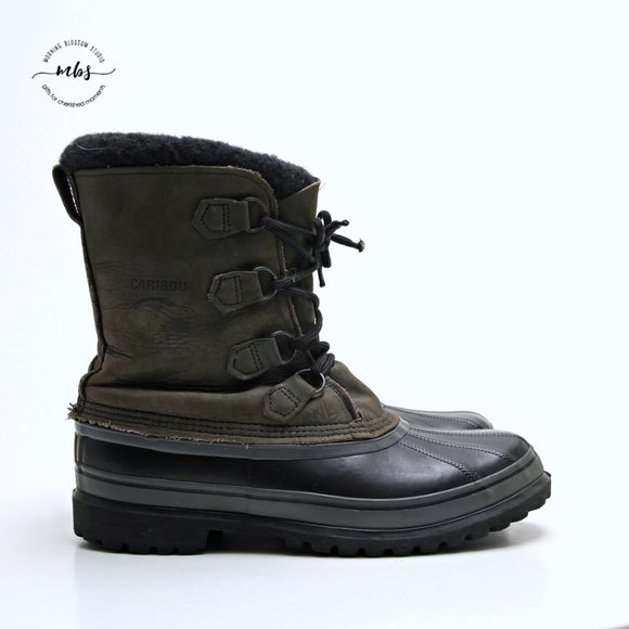 Sorel Other - EUC Sorel Caribou Snowboots in Black Tan Men Size 10